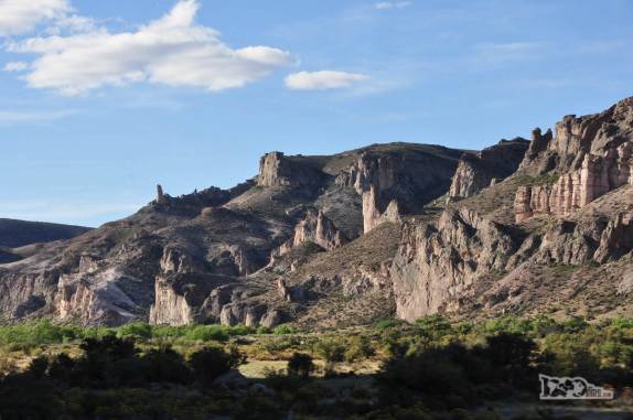 O belo cenário da região de Los Altares, no interior da Patagônia, na Argentina